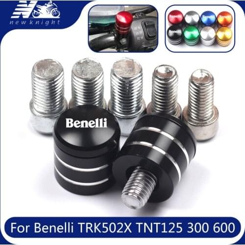 For Benelli TRK502X TNT125 300 600 BJ500 Leoncino 250 500 2 Pcs Motorcycle Rearview Handlebar Mirror Bolt Screws Mount Adapter