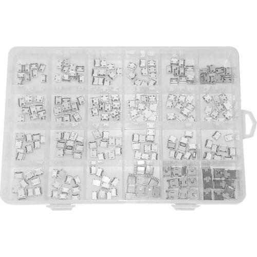 240Pcs 24 Models Socket Jack USB Connectors Micro USB Connector Set Charging Port For MP3/4/5 Huawei Lenovo ZTE