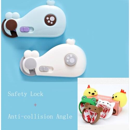 4pcs Cartoon Baby Corner Protector Table Edge Protection From Children Infant Anticollision Guards Baby Safety Door Cabinet Lock