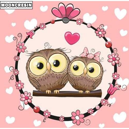 Diamond Painting Full Square 5D Diy Diamond Embroidery Owl Mosaic Picture Of Rhinestone Animal Christmas Decorations For Home