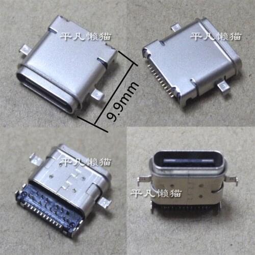 Free shippingUSB connector Waterproof Type-C USB3.1 female 24P pin L=9.9MM USB charging interface