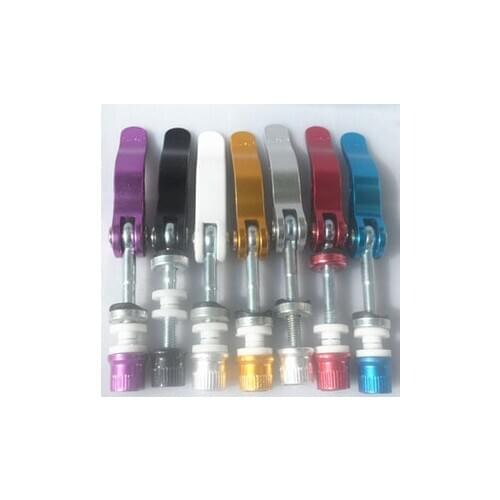 Alloy quick release mtb cycling mountain bicycle road bike seat post qr binder seatpost front hub skewer bolt