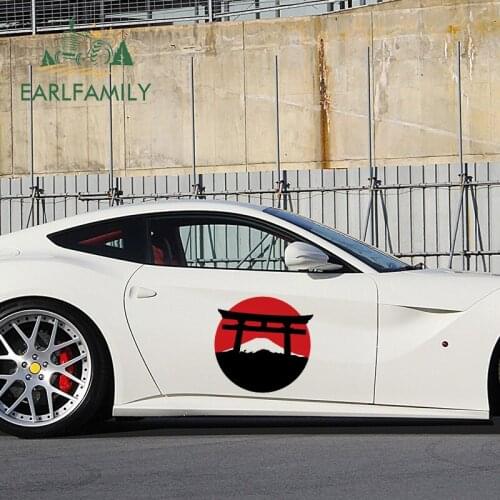 EARLFAMILY 43cm x 42.3cm for Japan Car Sticker Custom Printing Waterproof Bumper Laptop Occlusion Scratch Decoration SUV Decal