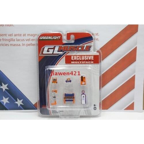 GreenLight 1:64 GL Muscle gulf Repair scene muscle tool Model Car Metal model plastic accessories