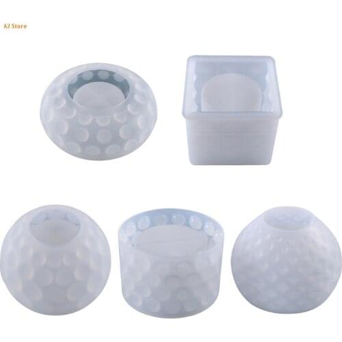 J78F Flowerpot Plant Pot Epoxy Resin Mold Candlestick Candle Holder Silicone Mould