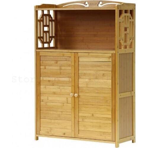 Bookcase Be Born Bookcase Multilayer Locker Bamboo Multilayer Household Cabinet Shelf Study Office To Receive