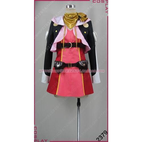 Tales of Zestiria Rose Red Hallloween Dress Suit Cosplay Costume S002