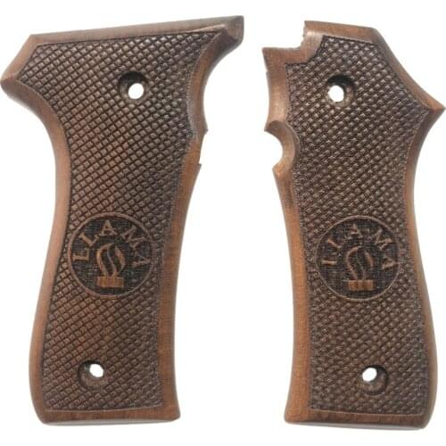 Llama 7,65mm. Special Series Llama With Logo Laser Cut Wooden Grip Engraved Grips Gun Grips Gun Accessory Hunting Gun Pistol Grips 1