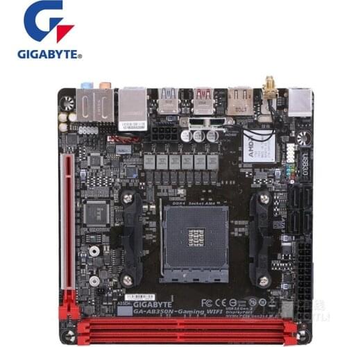 MINI-ITX ITX For Gigabyte GA-AB350N-Gaming AB350N-Gaming WIFI Motherboard socket AM4 B350 Used Desktop Mainboard PCI-E X16 3.0