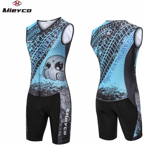 Cartoons Mens professional sleeveless cycling Clothing Suit Sweat Shirt Clothing Ciclismo Racing Cycling Clothing Jumpsuit