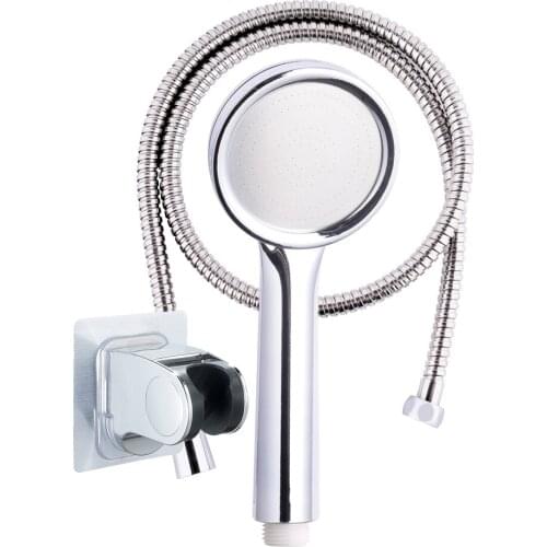 High Pressure Shower Head And Hose Bracket Water Saving 3pcs/1set Shower Head Set Bathroom Hand Hold High Pressure Shower Head