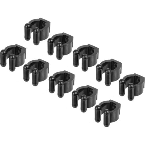 New 10Pcs/Set Plastic Club Clip Fishing Rod Pole Storage Rack Tip Clamps Holder Without Screws Fishing Rod Rack Fishing Tackle