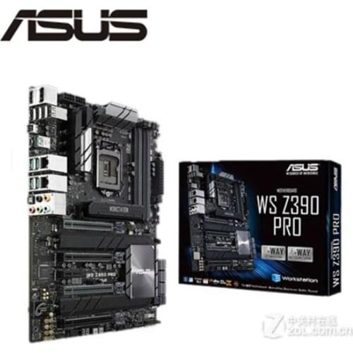 NEW For ASUS WS Z390 PRO Motherboard Socket LGA 1151 M.2 nvme ssd For Intel Z390 Original Desktop Mainboard