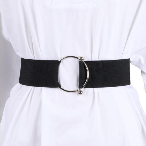 New Waistbands ladies decorative wide cummerbund simple dress waistband women elastic sweater fashion bundle black cloth girdle
