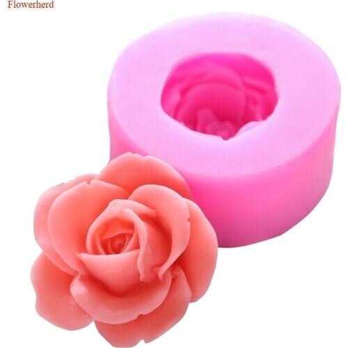 New Soap Making Supplies 3d Flower Silicone Mold Flower Handmade Soap Silicone Mould Fondant Cake Mold Wedding Birthday Decors