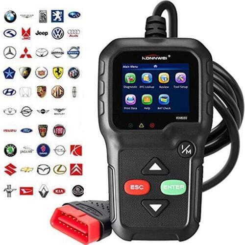 Best OBD2 Scanner KW680 Anto Diagnostic Car Scanner Tools OBDII code Reader Gas Diesel Analyzer Automotive OEBD Scan Tools