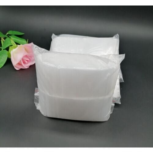 500pcs PE Ziplock Bag White Plastic Bag Storage Bag for Travel Christmas Birthday Party Wedding Gift Packing Bag Clear Zip Lock