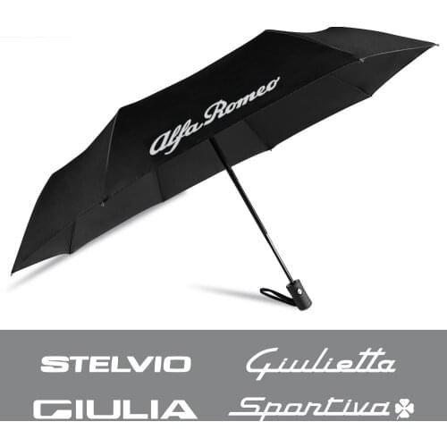 Fully Automatic Compact Folding Umbrella For Alfa Romeo 159 147 Giulietta Stelvio 4C MITO 156 Giulia Sportiva Car Accessories