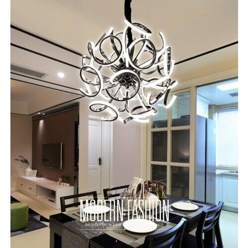 Postmodern personality art round simple creative designer fashion clothing store living room bedroom dining chandelier led light