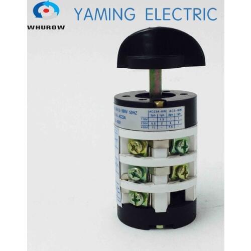 HZ5B-20/3 Motor reversing switch on/off/on 20A 3 pole use for tire changer machine rotary combination changeover cam switch
