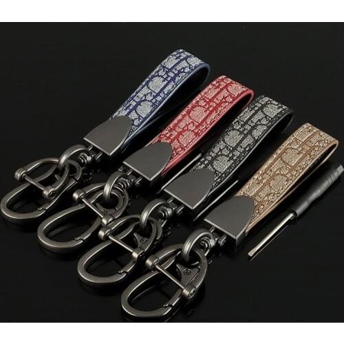 Kirykle Removable Luxury Metal Leather Car Keychain for Womens Mobile Phone Lanyard Color Key Ring Bag Accessories Gift