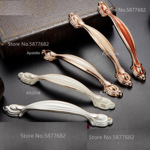 Closet Dresser Pull 96mm/128mm Cupboard Kitchen Knob Nordic Style Zinc Alloy Cabinet Drawer Hardware Handle