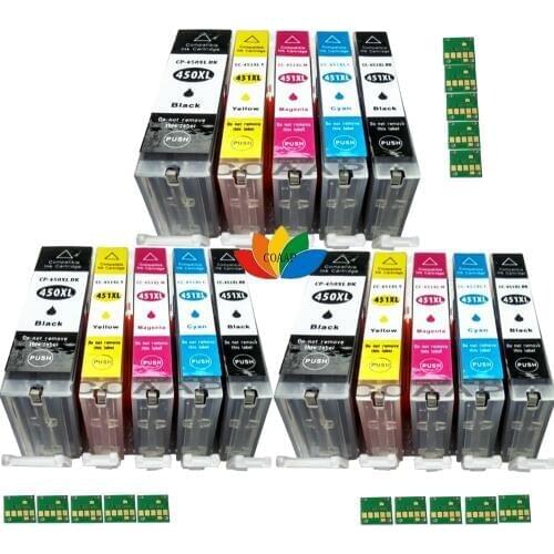 15X Compatible Ink Cartridges PGI-450 CLI-451 For Canon pixma IP8740 IP7240 MG5540 IX6840 IX6540
