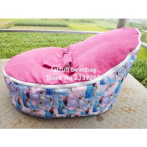 COVER ONLY, NO FILLINGS - princess 2016 Cute 2 tops Soft Baby Bean Bag Cover Harness No Stuffings