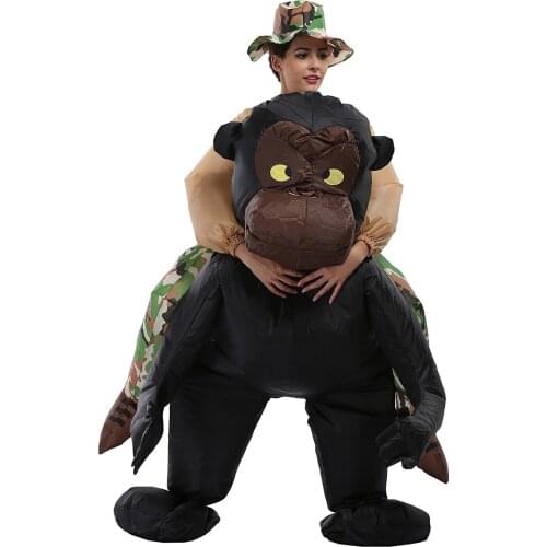 Adult Orangutan Cosplay Costumes Inflatable Costumes For Halloween Party Clothing Performance Space Suit Jumpsuit