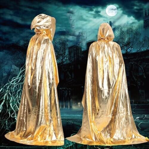 Adult Solid Color Unisex Cosplay Costumes Hoodies Cloak Halloween Cosplay Costumes Cape Hooded Coat Cloaks