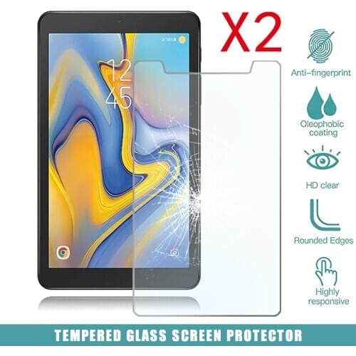 2Pcs Tablet Tempered Glass Screen Protector Cover for Samsung Galaxy Tab A 8.0 (2018) LTE T387 HD Eye Protection Tempered Film