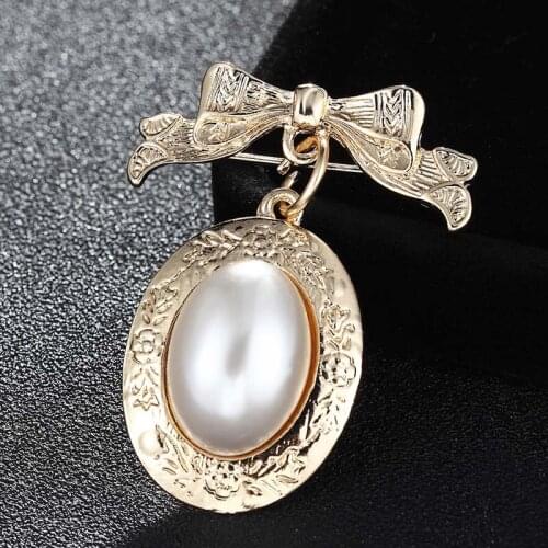 12pcs/lot Wholesale Pearl Brooches For Women Kids Gifts cute Bow cartoon Hijab Scarf Pins Hats Accessories Broches