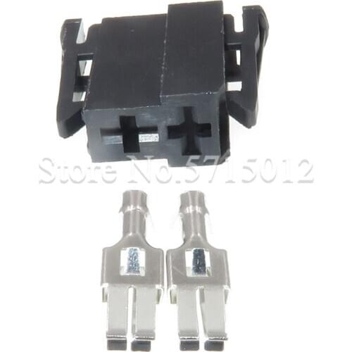 2 Hole191 971 993 Female 6.3mm Socket Automotive Electrical Wire Harness Connector 191971993