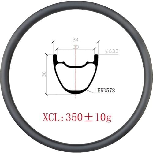 350g 29er MTB carbon rims 34mmx30mm tubeless clincher disc brake wheel 30mm deep 24H 28H 32H UD 3k 12k marble 29in mountain bike