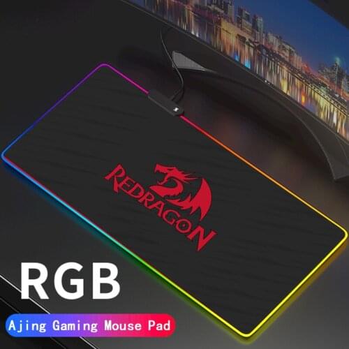 Redragon Large Gaming RGB Mousepad XL Gamer Mat Mouse Pad for Red Dragon PC Computer Led Backlight XXL Keyboard Desk Mat
