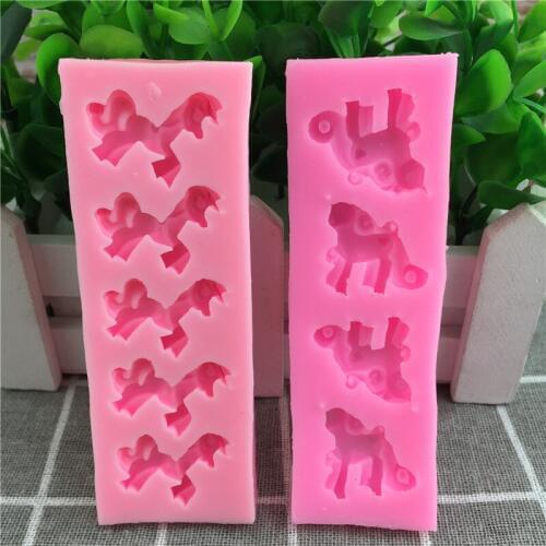 DIY Cake Tools Animal Horse Silicone Mold Cake Decorating Gumpaste Chocolate Fondant Mould