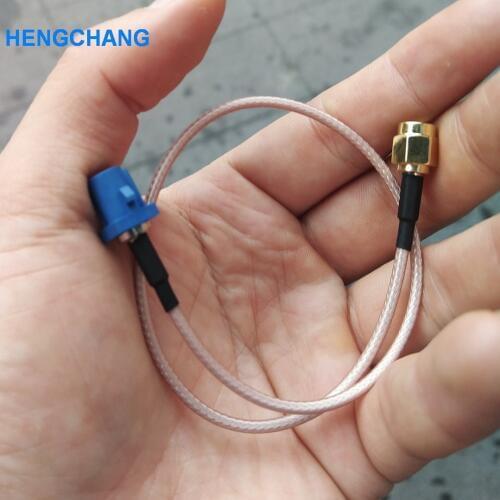 Fakra male to SMA Male GPS Antenna Extension Pigtail Cable 30cm Fakra to SMA RG316 cable