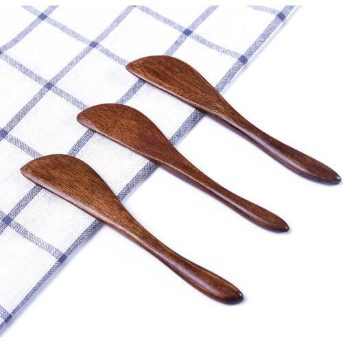 300PCS/lot Dutch wooden cutlery knife wooden butter knife cheese jam spreader cake knives Bakeware