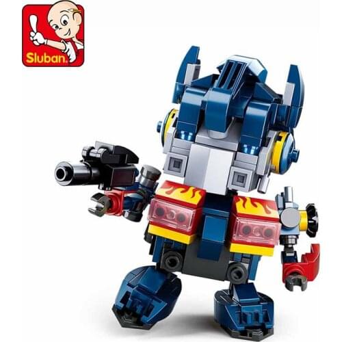 Sluban Optimus Prime Version Q Transformers Series Building Block Model Toys Small Doll Toys Leisure Puzzle DIY Childrens Gifts