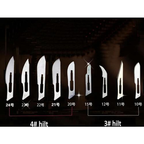 Free shipping 100pcs/box/lot Carbon Steel Sterile Surgical Blades Scalpel WITHOUT hilt For PCB/Circuit Board/Phone Repair/DIY