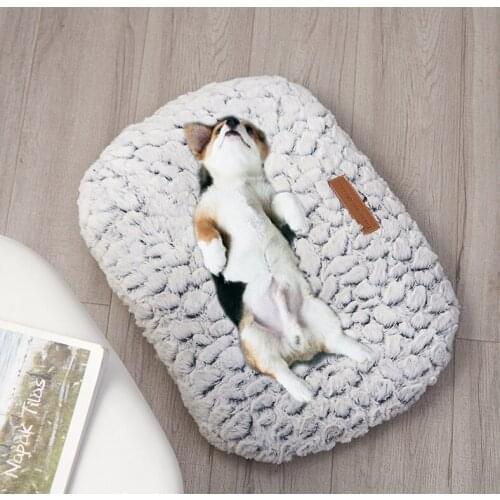 Soft Puppy Dog Bed Sofa Square Cat Dogs Sleeping Beds Kennel Indoor Pet House Nest With Pillow Thick Cushion Chihuahua Non-Slip