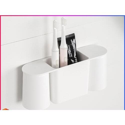 Toothbrush Shelf Toilet Bathroom Suction Wall Hanging Comb Toothpaste Storage Toothbrush Holder Bathroom Accessories