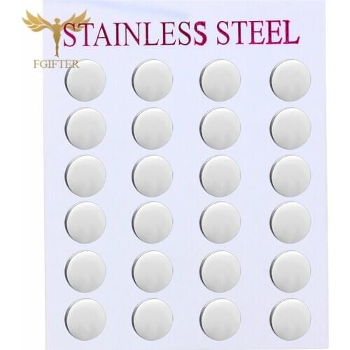 Wholesale Minimalist Earring Round Stud Earrings stainless steel jewelry woman Elegant brincos para as mulheres