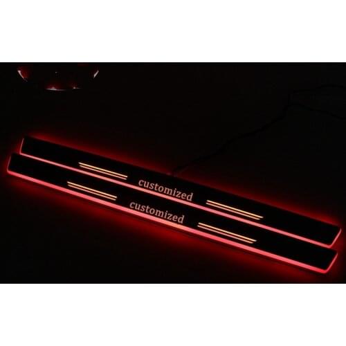 Pedal lights For Volkswagen VW Passat 2016- 2018 Moving LED Welcome Car Scuff Plate Pedal Door Sill Pathway Light or customize