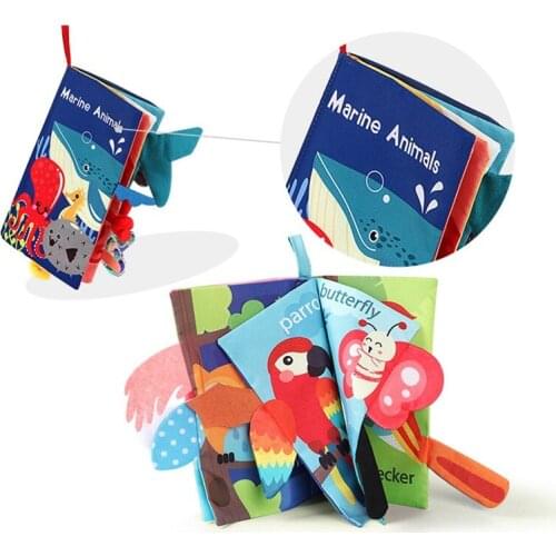 Babys First Non-Toxic Soft Cloth Book Set Soft Cloth Books For BabiesWashable Baby Books