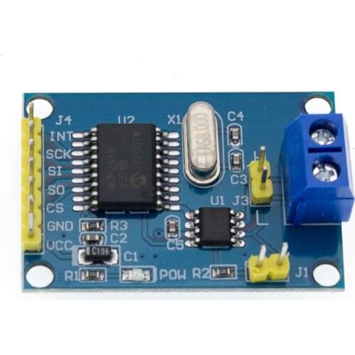 MCP2515 CAN Bus Module Board TJA1050 Receiver SPI For 51 MCU ARM Controller NEW