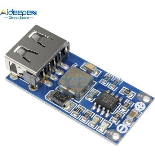DC-DC 9V 12V 24V to 5V 3A USB Step-Down Buck Voltage Regulator Power Supply Board Module Converter For Phone Charger Car