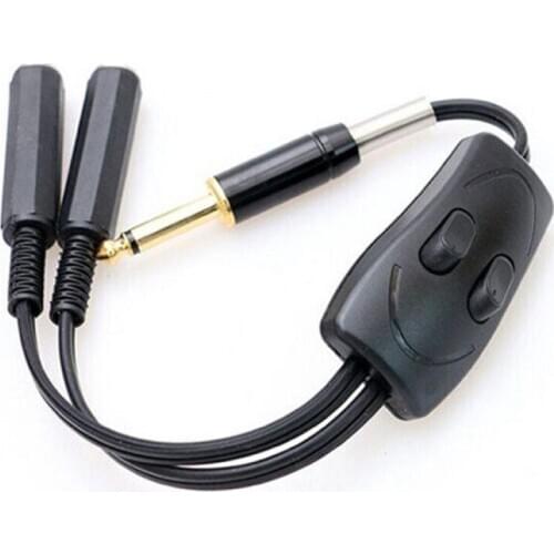 Tattoo Clip Cord Double Interface Adapter Conversion Cable Double Control Switch Connect for Tattoo Machine Power Supply