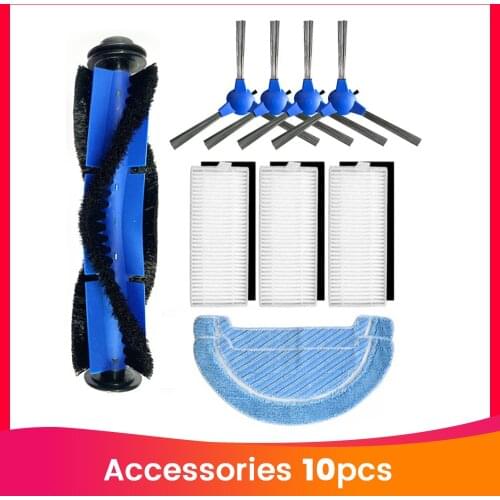 Assembly for housing cleaning Main and Side Brush Hepa Filter Mop Replacement for Cecotec Conga 1090 1790 Robotic Vacuum Cleaner