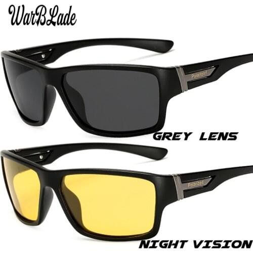 WBL 2019 New Night Vision Sunglasses for Men UV400 Protection Night Driving Glasses Male Polarized Yellow Lens Sun Glasses W1821